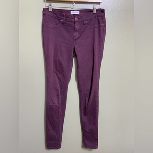Lila Ryan Burgundy Stretch Denim, Size 28